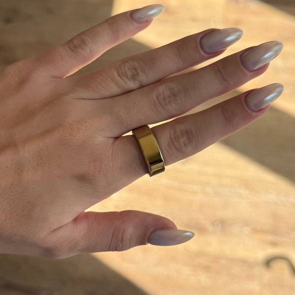 Gold Oura ring - size 8 - heritage - Picture 1 of 4